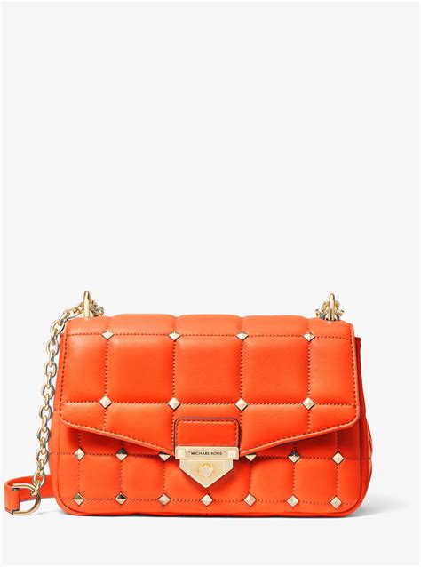 michael michael kors withney deco quilted bag|Michael Kors soho studded bag.